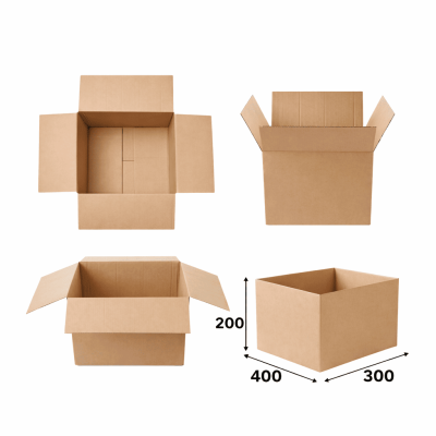 Коробка картонная для переезда 400мм*300мм*200мм (Т-23)