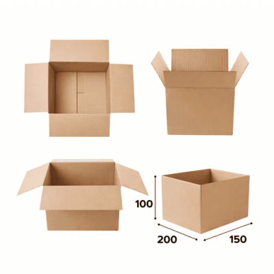 Коробка картонная 200мм*150мм*100мм (Т-23)