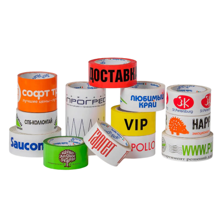 Скотч с логотипом ручной и машинный Скотч с логотипом ручной и машинный