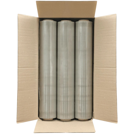 Стрейч пленка для ручной обмотки вторичная пленка 17мкм х 500мм х 300м