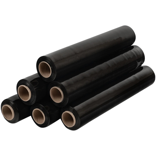 Стрейч пленка черная для ручной обмотки 20мкм х 500мм х 217м Стрейч пленка черная для ручной обмотки 20мкм х 500мм х 217м